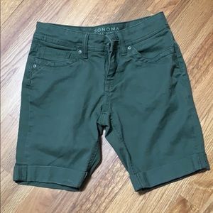Olive green shorts